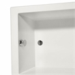 Pemberly Row Rectangle Massaging Air Jet Bathtub in Biscuit 66