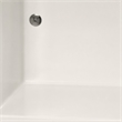 Pemberly Row Venice Rectangle Whirlpool Bathtub 58x30x22 in Biscuit
