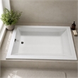 Pemberly Row Rectangle Soaking Bathtub 66