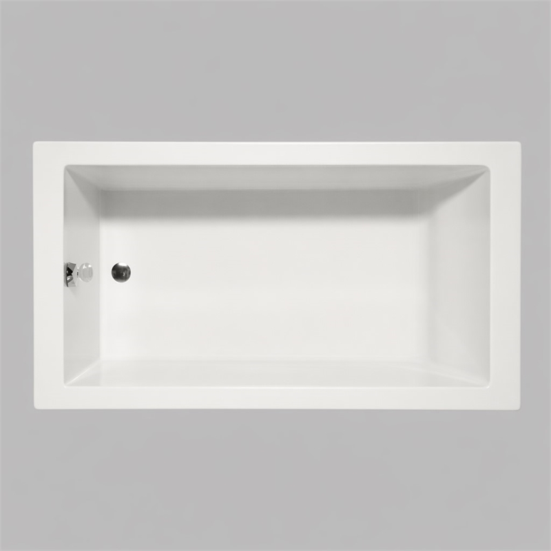 Pemberly Row Rectangle Soaking Bathtub 66