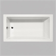Pemberly Row Rectangle Soaking Bathtub 66