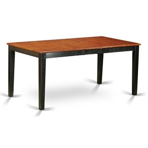 Pemberly Row Nicoli Rectangular Wood Dining Table in Black