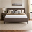 Pemberly Row 2-Piece Wood King Bedroom Set with Distressed Jacobean Finish