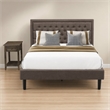 Pemberly Row 2-Piece Queen Bed Set with Nightstand in Brown/Black