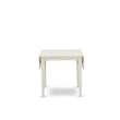 Pemberly Row 3-Piece Rubberwood Drop-Leaf Dining Set in White and Gray