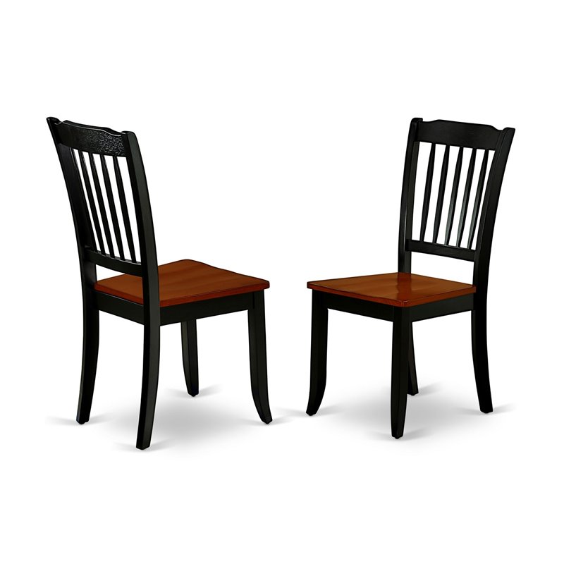 Pemberly Row 5-Piece Wooden Dining Set with Butterfly Leaf in Black/Cherry