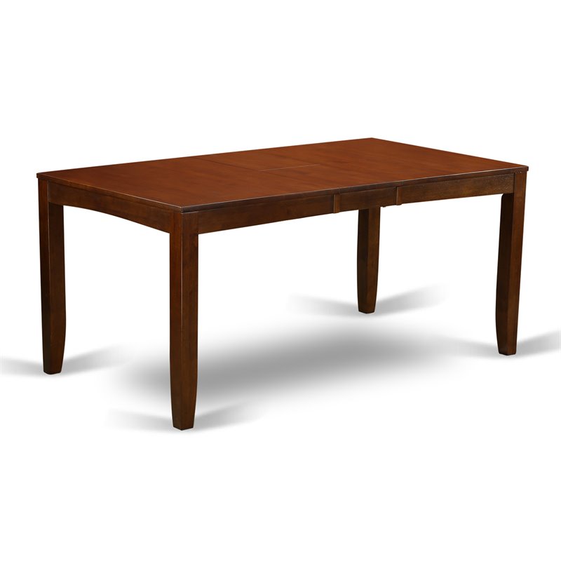 Pemberly Row 7-Piece Wooden Dining Set with Leather Chairs in Espresso