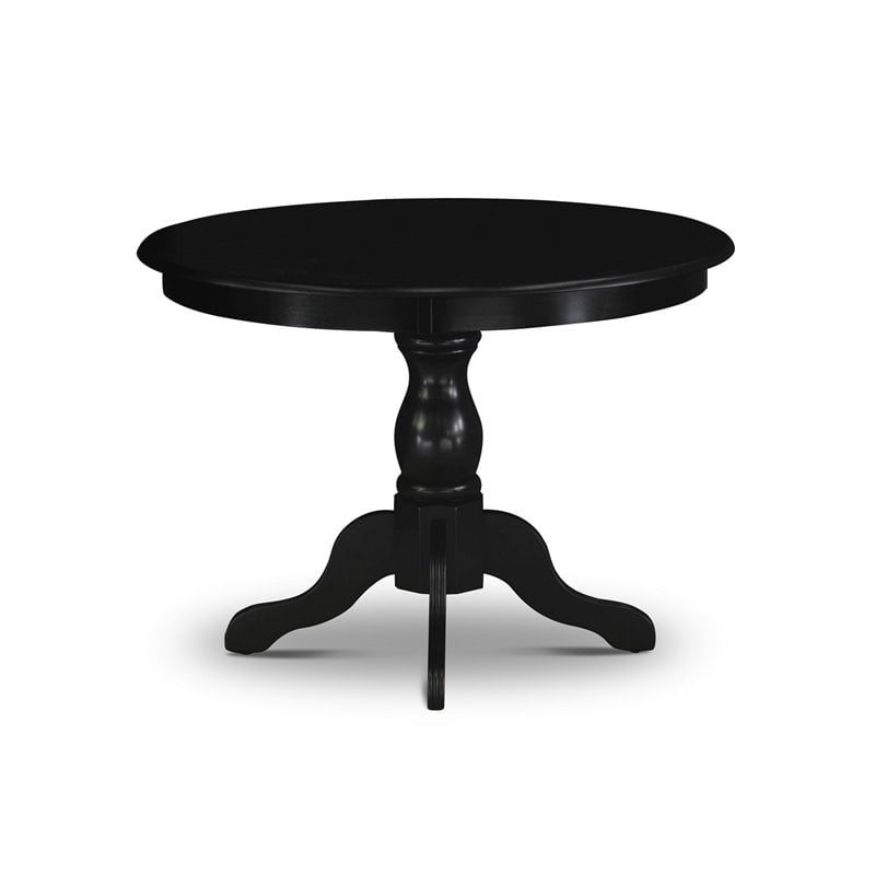 Pemberly Row 3-Piece Wooden Dining Set in Black and Shitake Finish