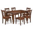 Pemberly Row 7-Piece Mahogany Dining Set w/ X-Back Chairs