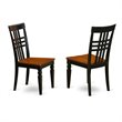 Pemberly Row 9-Piece Wooden Dining Set in Black and Cherry Finish