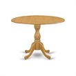 Pemberly Row 5-Piece Round Dining Set in Oak Finish