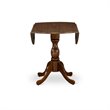 Pemberly Row 5-Piece Wooden Dining Set with Drop Leaves in Antique Walnut