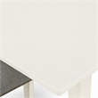 Pemberly Row 3-Piece Dinette Set in Linen White Finish with Wood Chairs