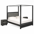 Pemberly Row Denali 3-Piece Wood Bedroom Set in Brush Gray Finish
