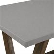 Pemberly Row V-Style 36x60 in Wood Dining Table in Gray and Brown