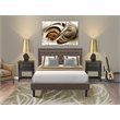 Pemberly Row 3-Piece Wood Queen Bedroom Set with Linen Headboard in Brown