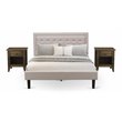 Pemberly Row 3-Piece Fannin Bedroom Set in Mist Beige and Jacobean