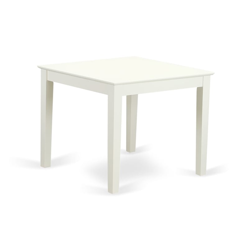 Pemberly Row 3-Piece Wood Dining Set in Linen White and Black