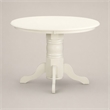 Pemberly Row Shelton Round Wood Dining Table in Buttermilk and Cherry