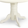 Pemberly Row Shelton Round Wood Dining Table in Buttermilk and Cherry