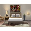 Pemberly Row 2-Piece Traditional Wood Queen Bed Set in Brown Finish
