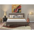 Pemberly Row 2-Piece Wood King Bedroom Set in Brown with Black Finish
