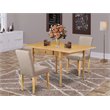 Pemberly Row 3-Piece Wood Dinette Set with Drop Leaves in Oak