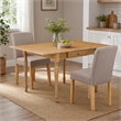 Pemberly Row 3-Piece Wood Dinette Set with Drop Leaves in Oak