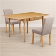 Pemberly Row 3-Piece Wood Dinette Set with Drop Leaves in Oak