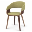 Pemberly Row 7-Piece Wood and Fabric Dining Set in Acid Green