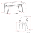 Pemberly Row 7-Piece Wood and Fabric Dining Set in Acid Green