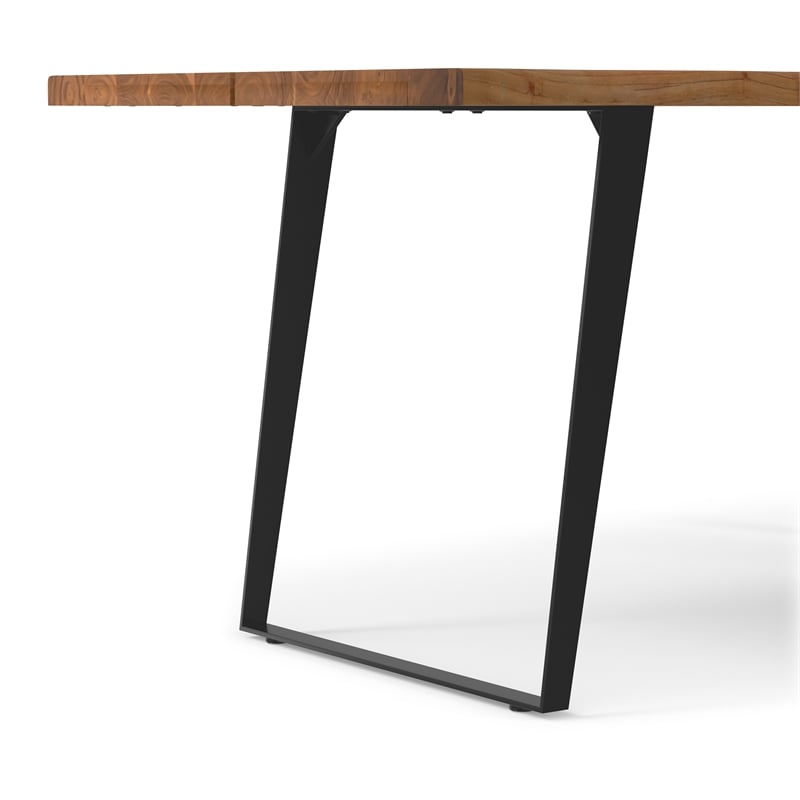 Pemberly Row 72 x 36 inch Rectangle Live Edge Dining Table in Natural
