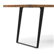 Pemberly Row 72 x 36 inch Rectangle Live Edge Dining Table in Natural