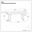Pemberly Row 72 x 36 inch Rectangle Live Edge Dining Table in Natural