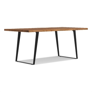 Pemberly Row 72 x 36 inch Rectangle Live Edge Dining Table in Natural