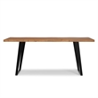 Pemberly Row 72 x 36 inch Rectangle Live Edge Dining Table in Natural