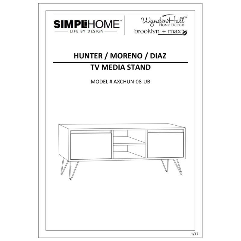 Pemberly Row Solid Mango Wood 60
