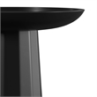Pemberly Row 13 inch Wide Round Wooden Accent Table in Black