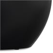 Pemberly Row 34 inch Wide Solid Mango Drum Coffee Table in Black