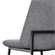 Pemberly Row Upholstered Dining Chair Set of 2 in Gray Linen Look Fabric