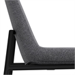 Pemberly Row Upholstered Dining Chair Set of 2 in Gray Linen Look Fabric
