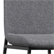 Pemberly Row Upholstered Dining Chair Set of 2 in Gray Linen Look Fabric