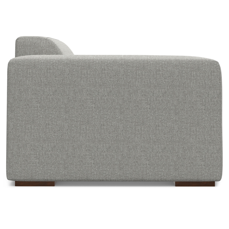 Pemberly Row Left-Arm Sofa Module in Pale Gray Performance Fabric