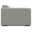 Pemberly Row Left-Arm Sofa Module in Pale Gray Performance Fabric