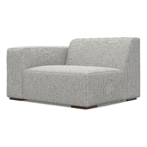 Pemberly Row Left-Arm Sofa Module in Pale Gray Performance Fabric