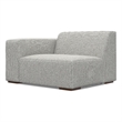 Pemberly Row Left-Arm Sofa Module in Pale Gray Performance Fabric