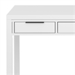 Pemberly Row Solid Wood 60 inch Office Desk with Keyboard Tray in White