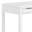 Pemberly Row Solid Wood 60 inch Office Desk with Keyboard Tray in White