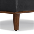 Pemberly Row 33 inch Table Ottoman in Lead Black Genuine Leather