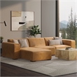 Pemberly Row Left-Facing Modular Sectional Sofa in Sienna Leather